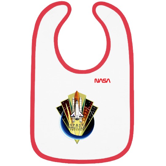 Lacrosse Gift NASA Space Shuttle Program Worm Logo Bibs