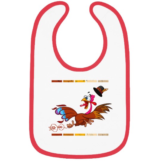 Turkey Run Costume Thanksgiving Running Turkey Trot Funny 22 Bibs