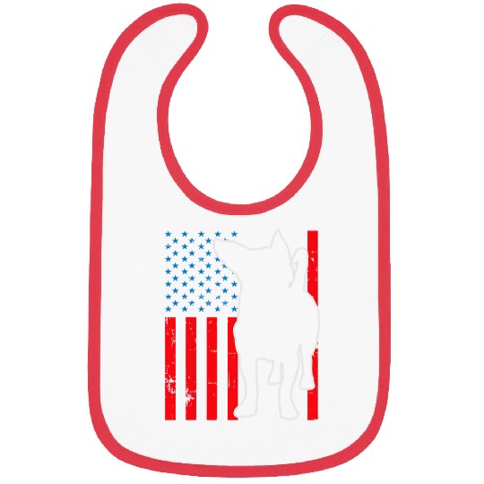 Chihuahua dog lover flag american vintages Tsiwawa funny Bibs