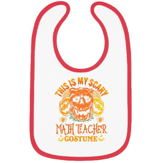 This Is My Scary Math Teacher Costume Mathematics Halloween Bibs