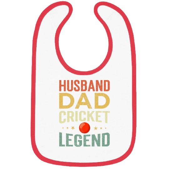 Husband Dad Cricket Legend Bibs