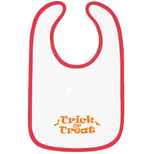 Trick or Treat Spider Spider Web and Bats Bibs