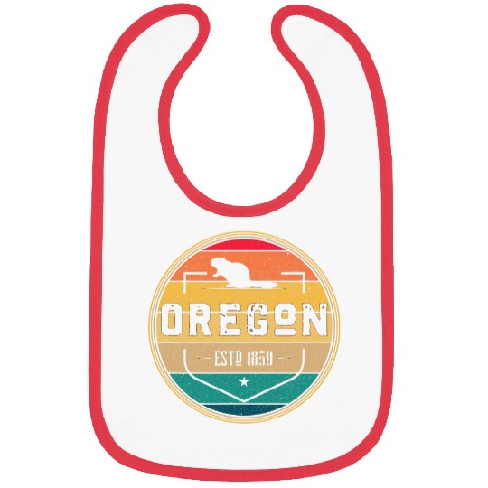 Oregon homes State vintages Retro Beaver State Bibs