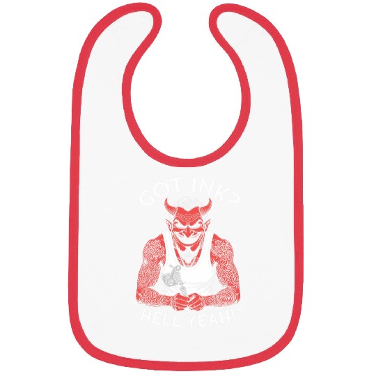 Got Ink Funny Tattoo Devil Hell Yeah Inked Tattooist Bibs