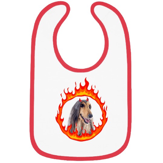 Devil Dog Afghan Hound 1 Bibs