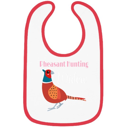 Pheasant Hunting Widow Womans Hunter Funny Bird Fall Wife Bibs