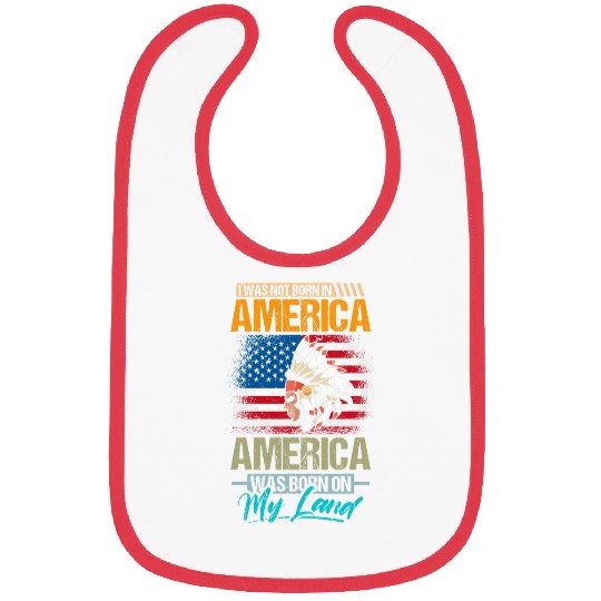 Proud Native American Cherokee Design Bibs