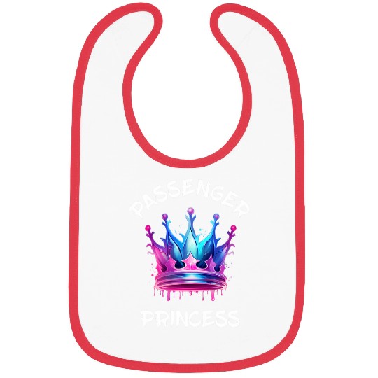 Passenger Princess Crown Codriver Seat Driving Car Driver Bibs