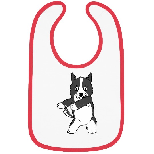 Floss Dance Border Collie Dog Bibs