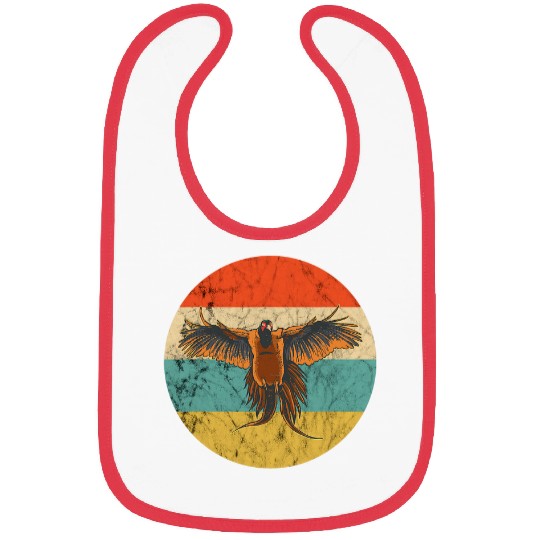 Pheasant Hunting Retro vintages Pheasant Hunting Bird Lover 21 Bibs