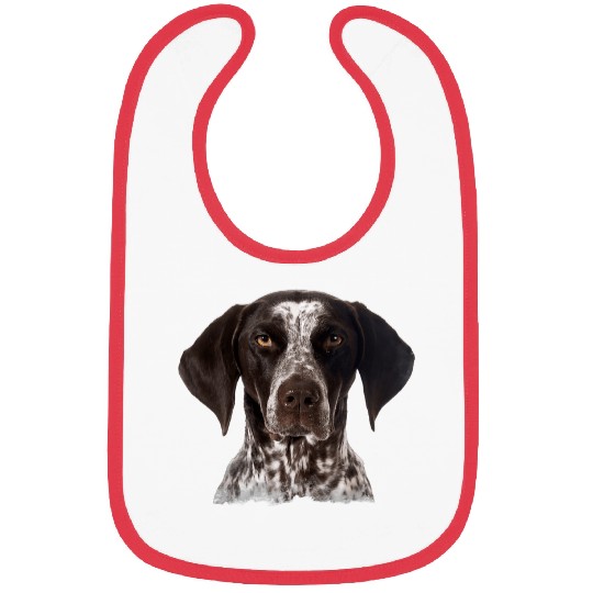Funny Face German Shorthaired Pointer Dog Pet Lover Bibs