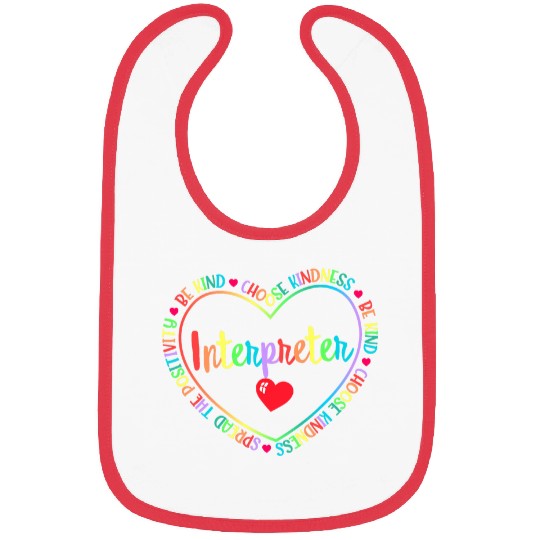 Funny ASL Interpreter American Sign Language SLP Teacher Bibs