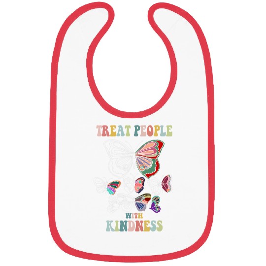 Treat People With Kindness Butterfly 21 Bibs