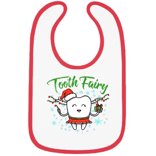 Tooth Fairy Wearing Holiday Apparel For dentists Office Bibs