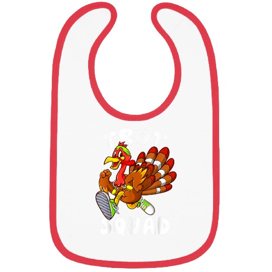 Turkey Trot Squad Funny Thanksgiving Day Running Gift Bibs