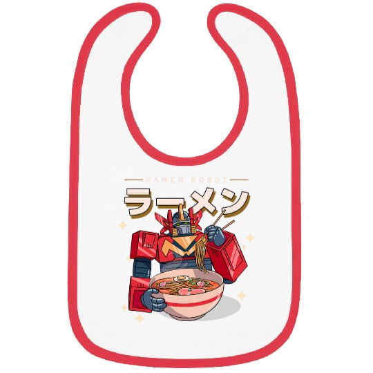 Ramen Life Japanese Food Japan Robot Asian Noodles Robotics Bibs