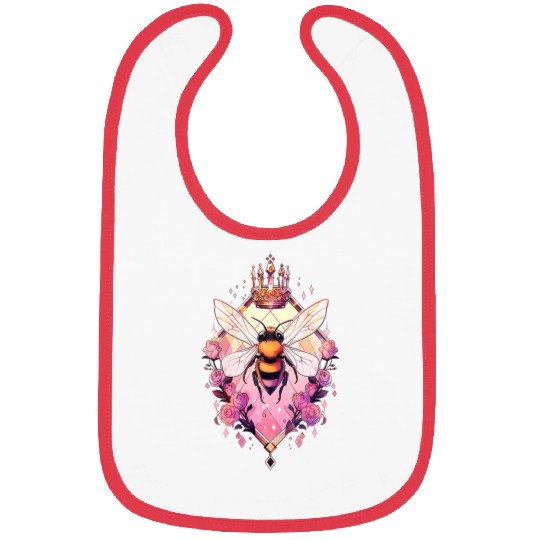 Queen bee and Honey Beekeeper Beekeeping 2 Bibs