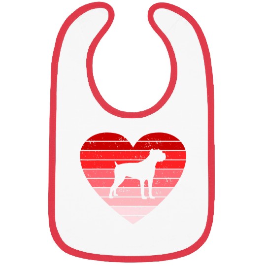 Retro style Valentines day Cane Corso Lover Gift Bibs