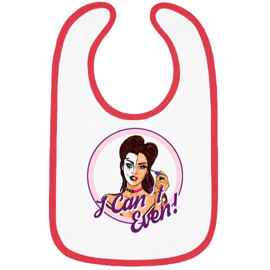 I Cant Even Funny Makeup Horror Bibs
