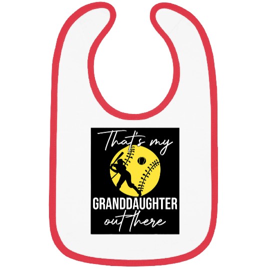 Softball Fan Grandparents Softball Player Proud Softball Bibs