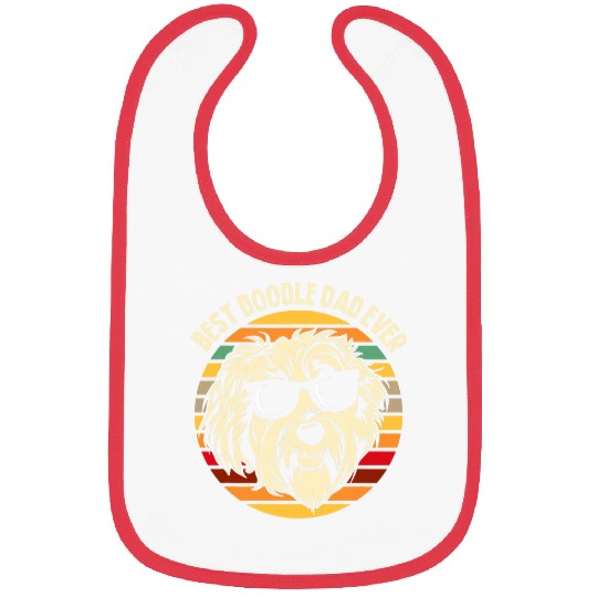 Mens bests Doodle Dad Ever Labradoodle Goldendoodle Bibs