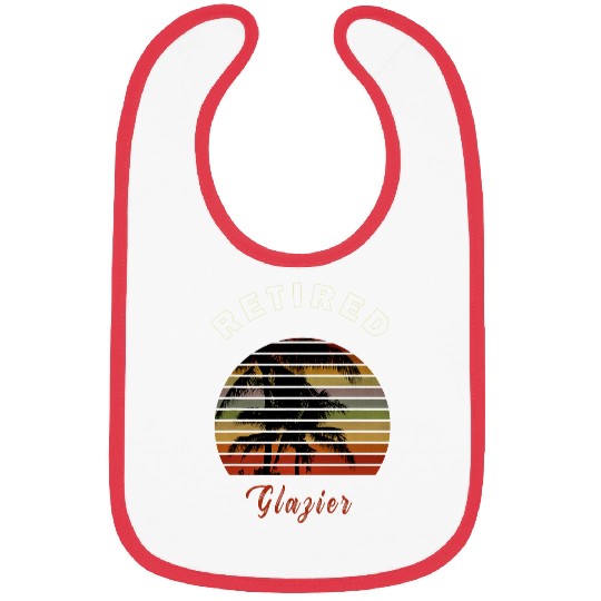 Retired Glazier Retirement Gift Beach Bibs