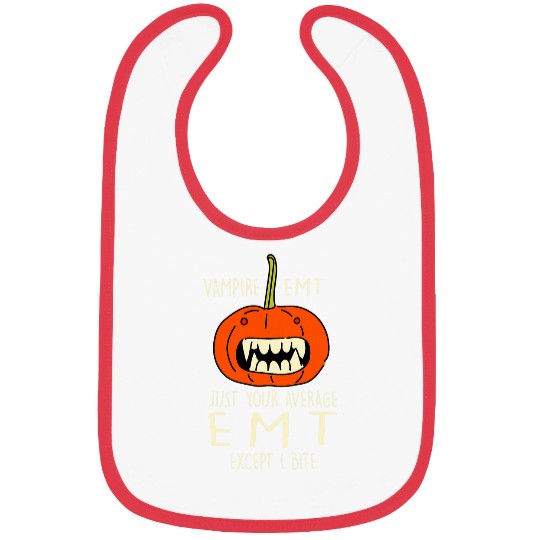 Vampire EMT Halloween Paramedic Scary 23 Bibs