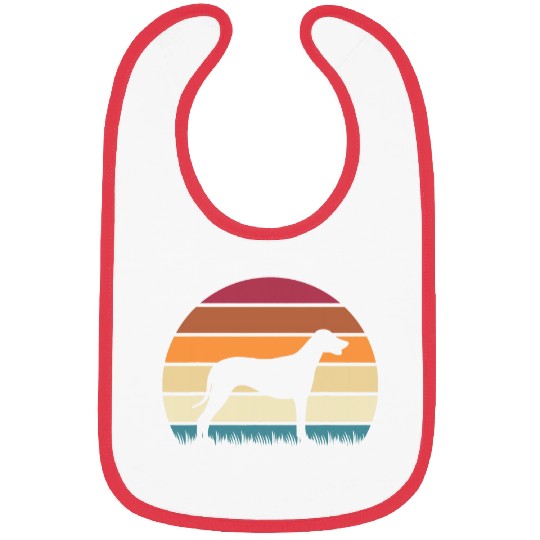 Retro vintages Sunset Dog Pet Lover Rhodesian Ridgeback Bibs