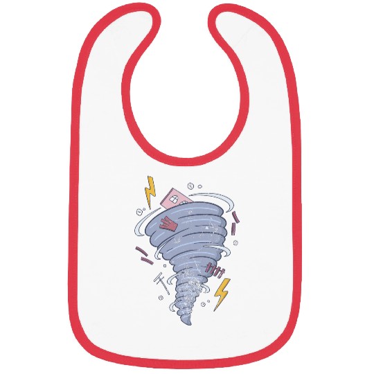 Storm Chaser Tornado Chasing Hurricane Meteorologist Grunge Bibs