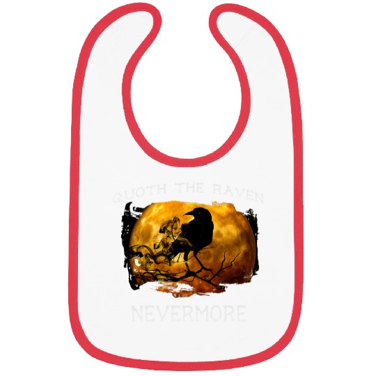 Quoth the Raven Nevermore Halloween 2Spooky Bibs
