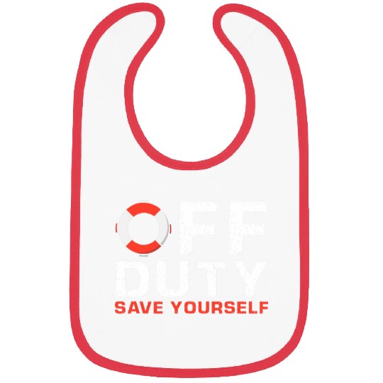 Off Duty Save Yourself Lifeguard Bibs