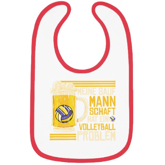 Meine Sauf Mannschaft Hat Ein Volleyball Problem Beer Slogan Bibs