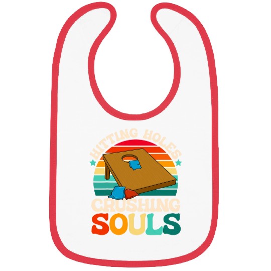 Hitting Holes Crushing Souls Cornhole Player Sack Toss Bibs