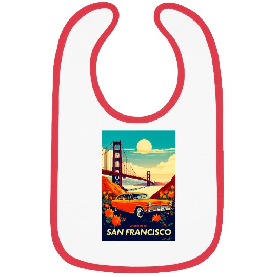 San Francisco vintages Travel Design Bibs