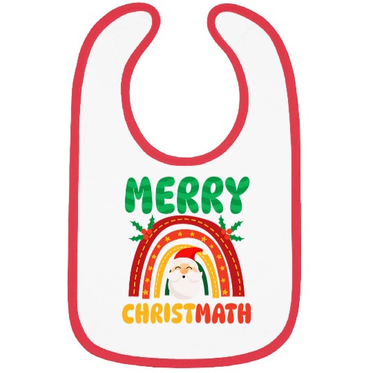 Merry Christmath Design Christmas Math Teacher Bibs