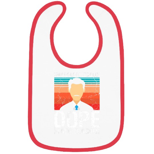 Mens Math Teacher Unapologetically Dope Pride Afro Mathematic Bibs