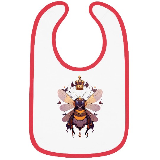Queen bee and Honey Beekeeper Beekeeping 4 Bibs
