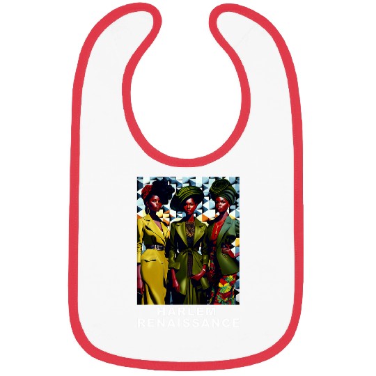 Harlem Renaissance 1920s Black History Month Abstract Art Bibs
