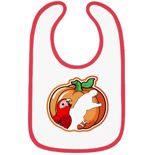 Pumpkin Parrot 2T Rexs Shadow I Greenwinged Macaw Bibs