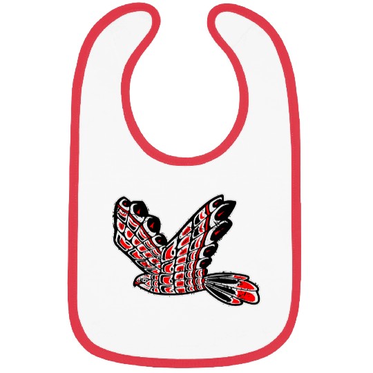 Red Tail Hawk Native American Tribal Bird Totem Birdwatcher Bibs