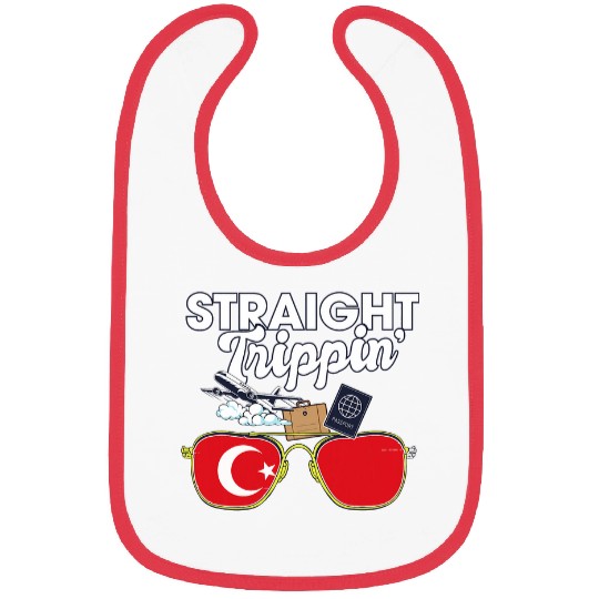 Straight Trippin Turkey Vacation Tour Travel Trip Matching Bibs
