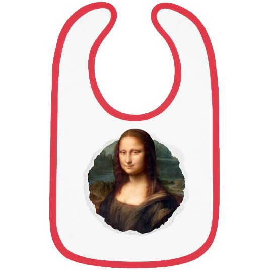 Mona Lisa by Leonardo da Vinci Renaissance Art Cut Out Tee Bibs