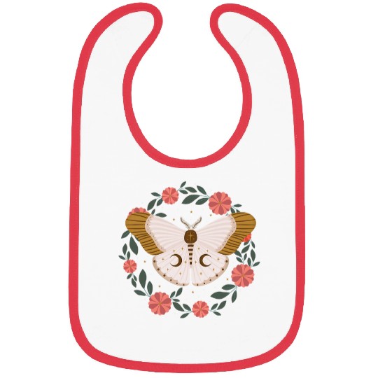 Witchy Celestial Moth Bibs