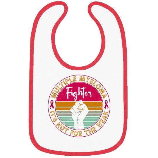 Multiple Myeloma Awareness Retro Fighter Warrior Men Women Bibs