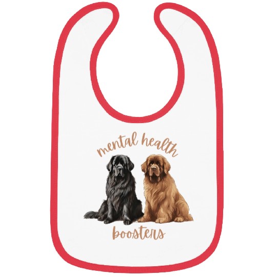 Mental Health Boosters Newfoundland Dogs Bibs