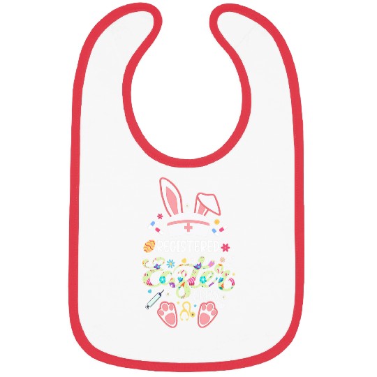 Registered Easter Day nurses Crew Bunny Ears nurses Life Bibs