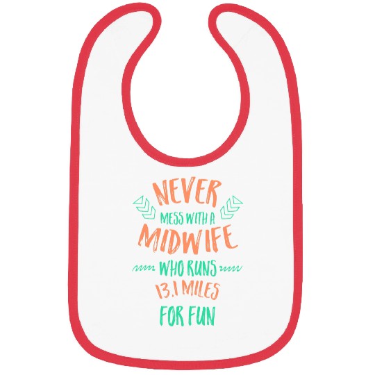 Midwife Who Runs Half Marathon Funny Running Humor Runner 21 Bibs