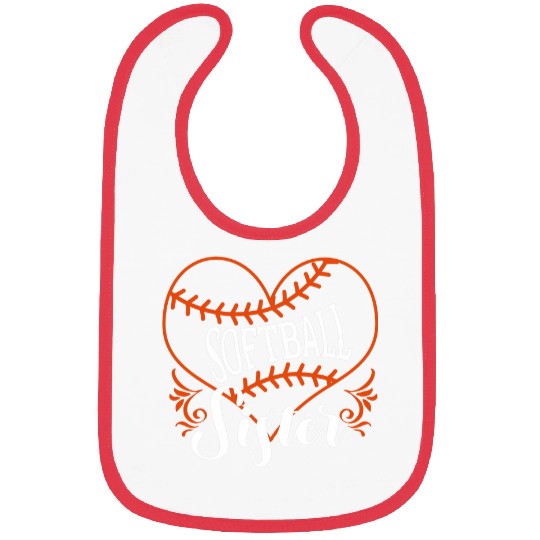 Softball Sister Baseball Catcher Pitcher Bibs