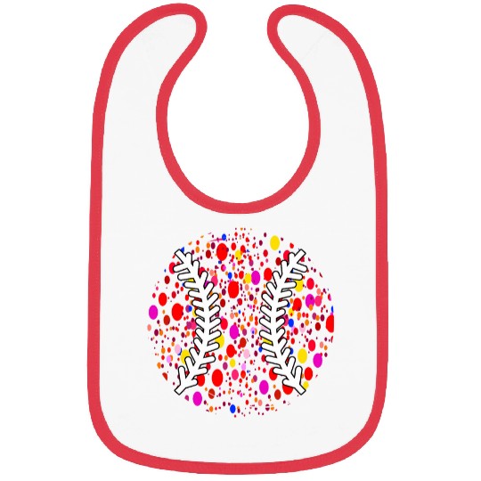 International Dot Day Funny Colored Baseball Polka Dot Bibs