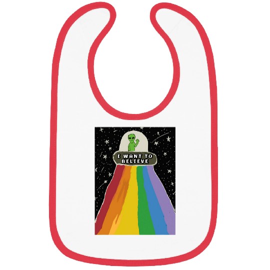 I Want To Believe Childs Art Design Bibs